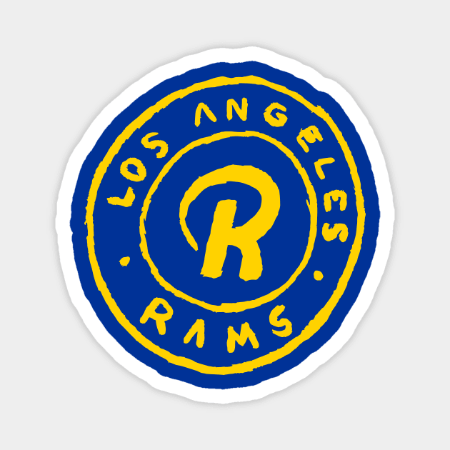 Los Angeles Raaaams 07 Magnet by Very Simple Graph