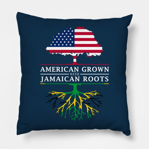 American Grown with Jamaican Roots - Jamaica Shirt Pillow by Family Heritage Gifts