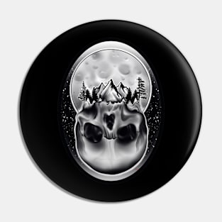 Skull mountain Pin