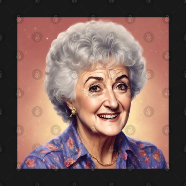 Portrait Bea Arthur by nikkimilles_