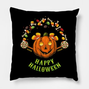 Happy halloween label Pillow