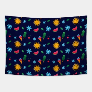 Summer Vibes Pattern Tapestry