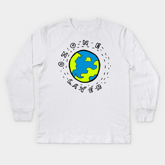 Earth S Ozone Layer Drawing Clipart Earth Kids Long Sleeve T Shirt Teepublic