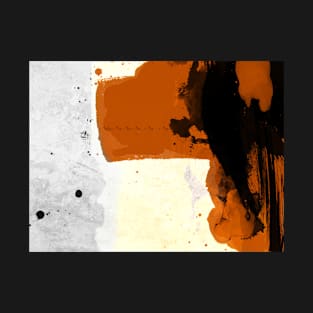 Minimal Orange on Black T-Shirt