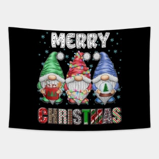 Merry Christmas Gnome Family Funny Xmas Tree Women Men Kids Tapestry