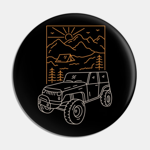 Off Roader Camp Pin by VEKTORKITA