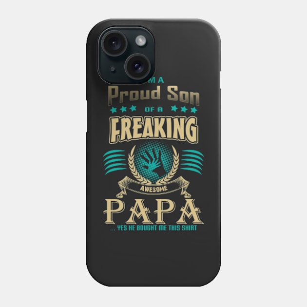 Proud son, father son Phone Case by IDesign23