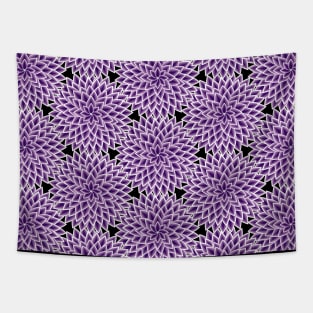 Floral Abstract Art Tapestry