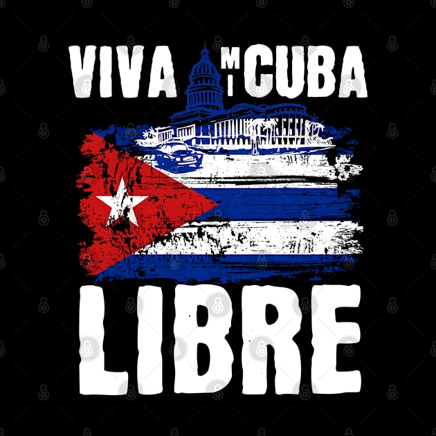 Viva Mi Cuba Libre La Habana Capitol & Cuban Flag by creative