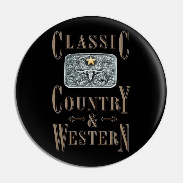 Classic Country and Western Belt Buckles Pin by PLAYDIGITAL2020