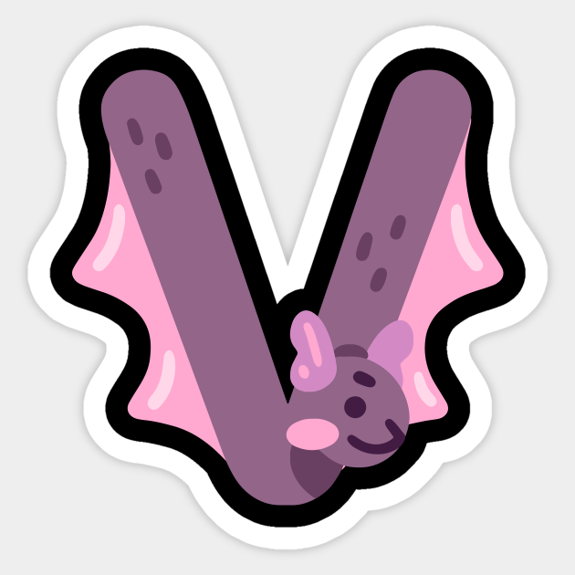 Letter V animal alphabet back to school - Letter V - Sticker | TeePublic Letter V animal alphabet back to school - Letter V - Sticker | TeePublic