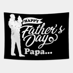 Happy Father's Day Papa Tapestry