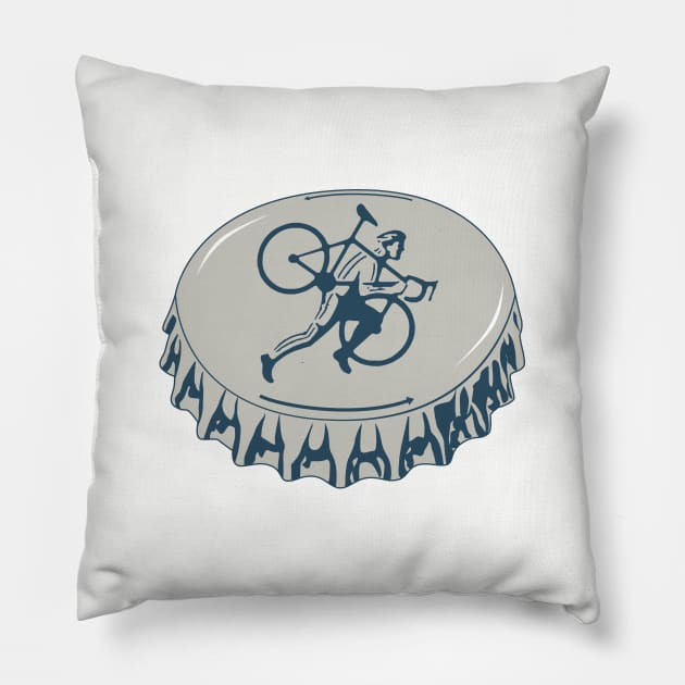 Cyclocross Beer Pillow by esskay1000