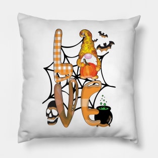 gnomes love halloween Pillow