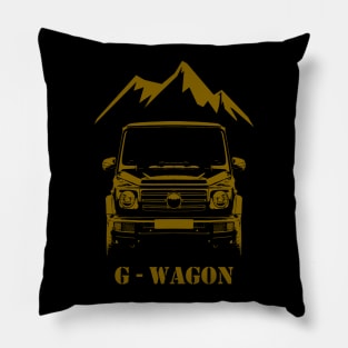 G Wagon mountain gold Pillow