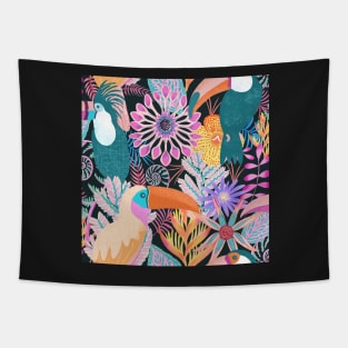 Tropical toucans Tapestry