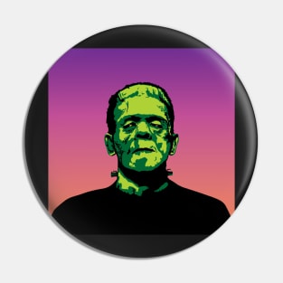 Frankenstein Classic Horror Vector, Artwork, Design Pin