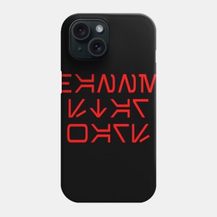 CSW - Aurebesh - Red Phone Case