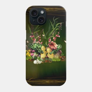 Sweet easter design with chicken Phone Case