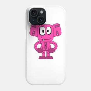 Pink 3D Robot girl Phone Case