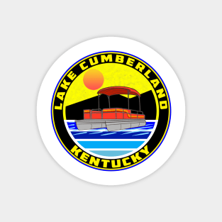 Lake Cumberland Kentucky Pontoon Boat Houseboat House Boat Magnet