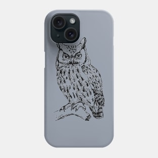 Owl Drawing Phone Case