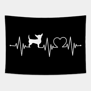 Chihuahua Dog Lover | Cute Chihuahua Puppy Dog | Chihuahua puppies | chihuahua love heartbeat Tapestry