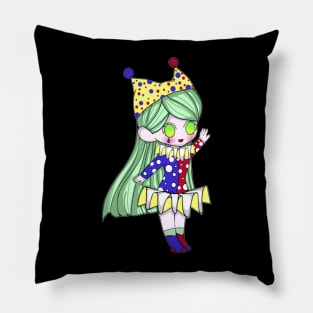 Green Clown Pillow