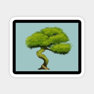 The Tree Digital Painting Magnet