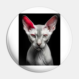 Bold Elegance: Sphynx Cat Charm, Sphynx cat-inspired Pin