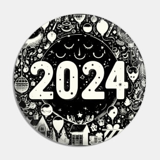 2024 Happy New Year Pin