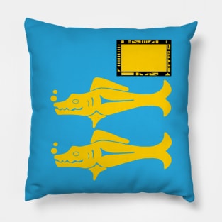 Blue Barracudas Pillow