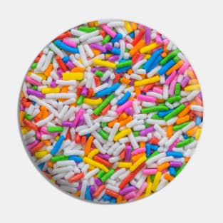 Rainbow Candy Sprinkles Photograph Pin