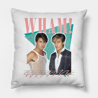 Wham! - Faded Vintage Aesthetic - Original Design Pillow