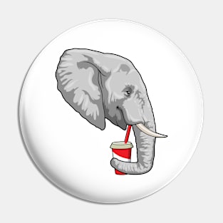 Elephant with Drink Pin
