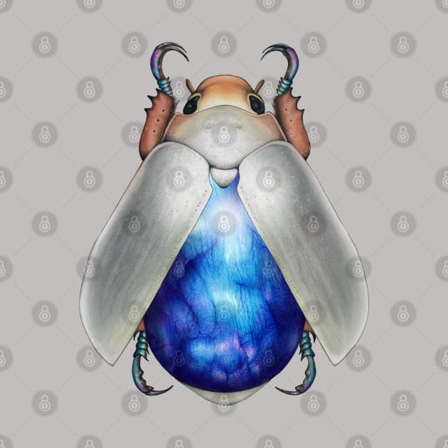 Blue Labradorite Beetle by illucalliart