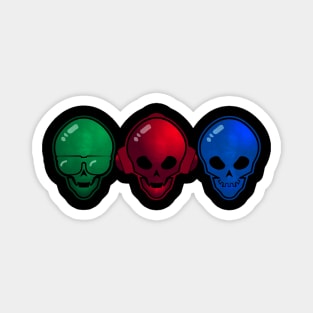 color skulls Magnet