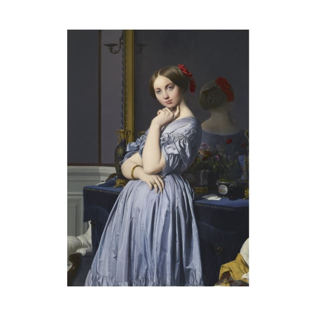 Portrait of Comtesse d'Haussonville by Jean-Auguste-Dominique Ingres by Classic Art Stall