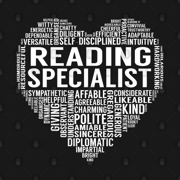 Reading Specialist Heart by LotusTee