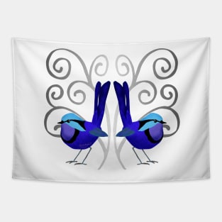 Silver and Blue Fairy-wren Tapestry