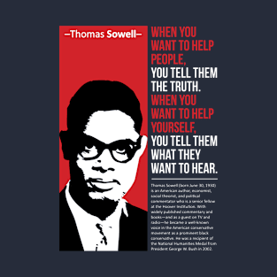 best quote with thomas sowell T-Shirt