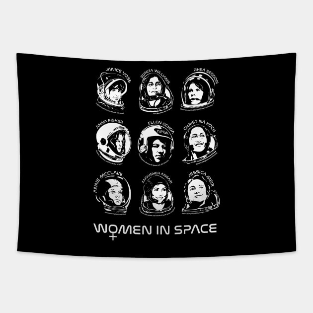 Women in Space: Combo 2 Tapestry by photon_illustration