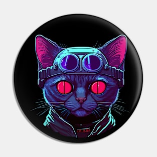 Cyber Cat Pin