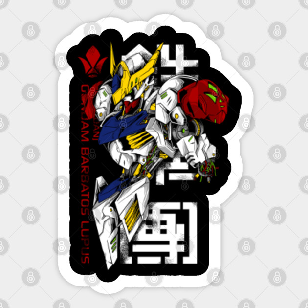 barbatos damaged Sticker - Gundam - Sticker