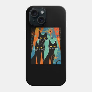 Mid-Century Modern CAT Style Phone Case