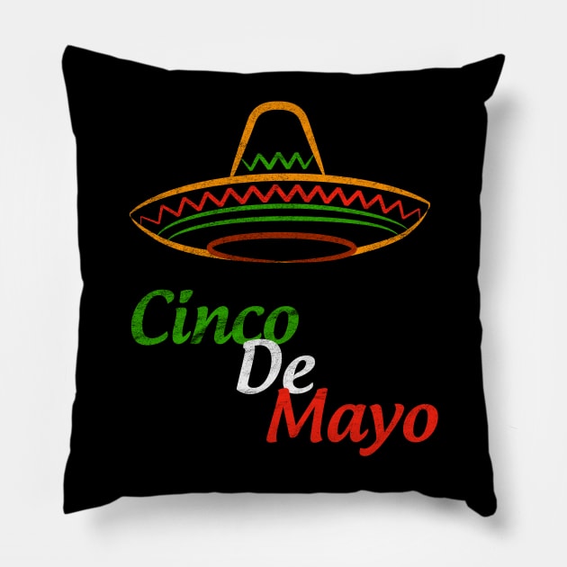 Cinco De Mayo Sombrero Pillow by guitar75