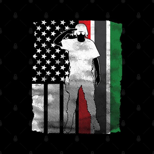 Proud African American Military Soldier Flag by stockwell315designs