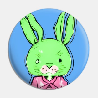 Jitters the Hyper Anime Easter Bunny (MD23ETR031c) Pin