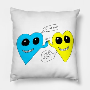 High Five Hearts Pillow