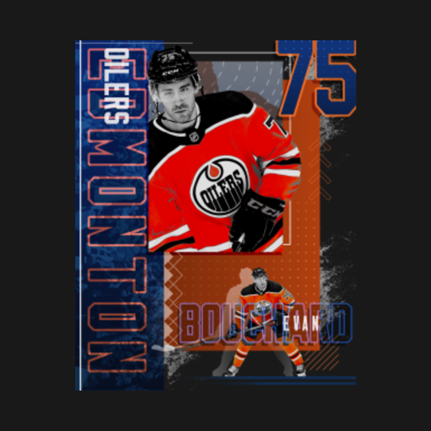 Evan Bouchard Hockey Paper Poster Oilers 2 Evan Bouchard TShirt